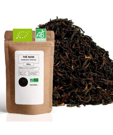 Th Noir Bio Assam Blatt - 200g (80 tasses) - Th en vrac 100% Agriculture Biologique - Mes-Th s