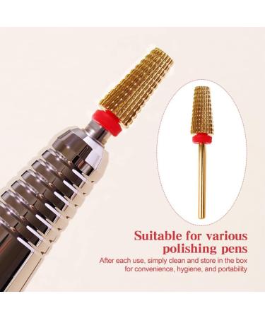 Nail Drill Bits 5-in-1 Carbide Nail Cutter Professional Tungsten Steel Nail Drill Bit for Quick Removal Manicure Pedicure Salon Tool for Polishing Uneven Nail Surface(size:B) - Buy Online on GoSupps.com
