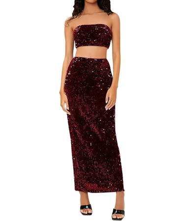 Buy Hanxiulin Ladies V Neck Party Dress | Glitter Bodycon & Cocktail Dress in Red - XXL | International Shipping Available - Buy Online on GoSupps.com