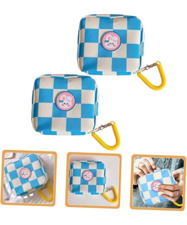 Adorable Cartoon Lipsticks Pouch with 2pcs Napkins - Portable Outdoor Bag Organizer for Tampons and Menstrual Pad Storage - Buy Online on GoSupps.com