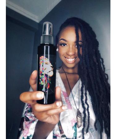 Lion Locs Organic Vegan Rosewater Spray for Dreads, Braids & Locs with Aloe, Essential Oils, Vitamins & Glycerin - 4oz - Buy Online on GoSupps.com