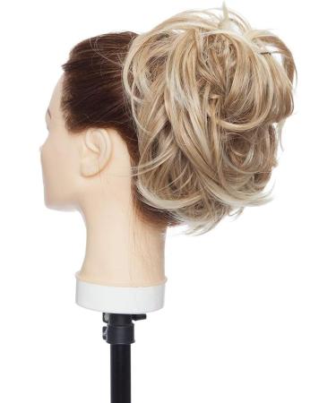 Tousled Updo Messy Bun Hair Extension Ponytail - Sandy Brown to Bleach Blonde - Buy Online on GoSupps.com