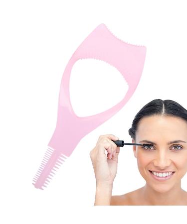FASSME Eyelash Brush Tools - Eyelash Separator Tool Lash Applicator - Makeup Accessories For Women Girls Ladies Eyelash Guard For Daily Parties Pink