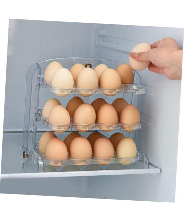 DOITOOL 2pcs Egg Storage Box Eggs Plastic Trays Egg Tray Fridge Organizer Camping Egg Carton re-usable - Buy Online on GoSupps.com