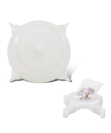 Bubble Milk Bowl Katzenbaby puppy milk bottle for dogs multiple puppies rearing bottle Kitten rearing Pet Nurser bottle with 4 nipples silicone dongdong pet (s size white) s size (kitten/toy puppy) white - Buy Online on GoSupps.com
