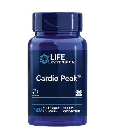 Life Extension Cardio Peak with Arjuna Extract 120 Vegan Capsules Lab-Tested Gluten-Free Vegetarian Soy-Free GMO-Free