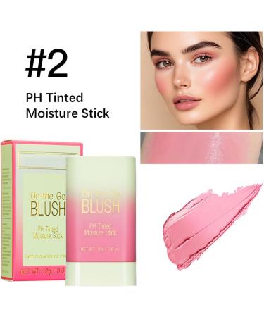 CHAKAE Tinted Blush Stick Cream Blushes Stick Solid Beauty Stick Moisturizing Stick Makeup Supplies for Cheeks - Buy Online on GoSupps.com