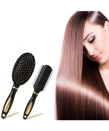3-Piece Anti-Static Hairbrush Set - Relaxation & Massage Brushes for All Hair Types - Perfect for Women Men & Children - Wet or Dry Use - Buy Online on GoSupps.com