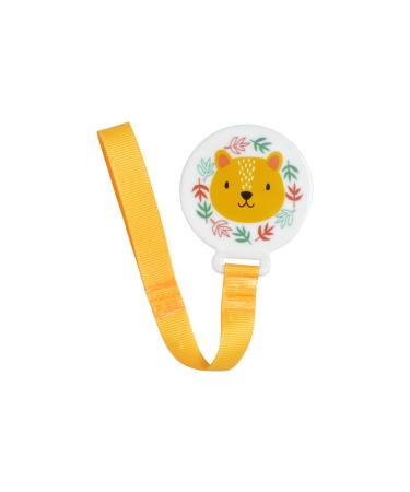 BEBE DOUCEUR pacifier chain with clip diameter 5 cm leopard savannah