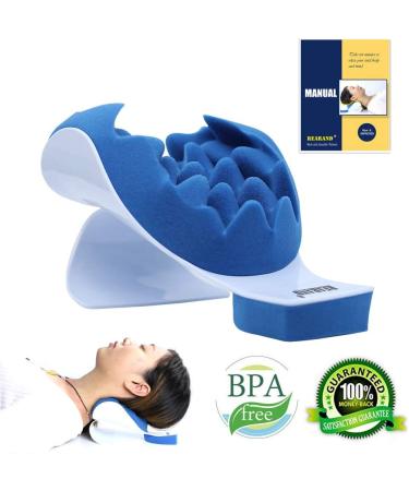 REARAND Neck and Shoulder Relaxer - Pain Relief and Support Pillow for Tension Headaches, Chiropractic Therapy, TMJ, and Cervical Spine Alignment - Buy Online on GoSupps.com