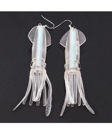 Feylie Inkfish Earrings - Y2K Style Simulation Inkfish-Drop Dangling Earrings for Women & Girls | Perfect Party Gift | Durable ABS Material - Buy Online on GoSupps.com