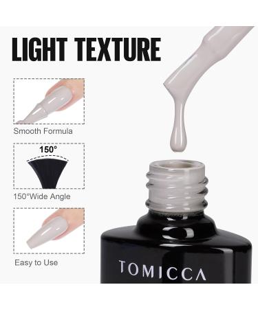 Tomicca 6 Colors UV Nail Polish Set - Non-Toxic Durable Autumn Shades for DIY Nail Art | 8ml Gel Gift for Beginners & Salons - Buy Online on GoSupps.com