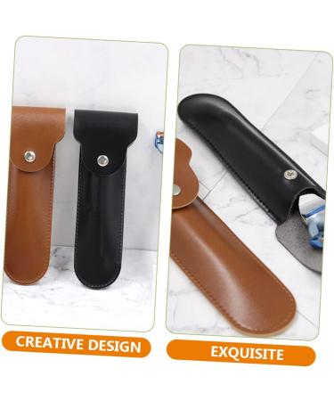 Lalafina Reiserasierer - 5-Piece Vintage Leather Razor Set for Hairdressers | Handmade Protection for Outdoor Use | Safe & Durable | 16.5x4.2cm | Buy Now! - Buy Online on GoSupps.com