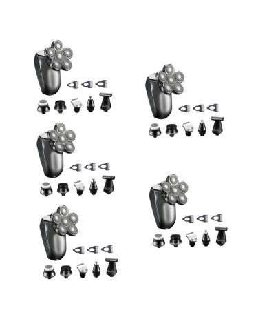 FOMIYES 5 Sets Electric Shaver Barber Grooming Kit Cordless Shaver for Men Facial Kit Men Body Shaver Beard Trimmer Maquina De Afeitar para Hombre Beard Clippers Abs Male Man Hair Clipper