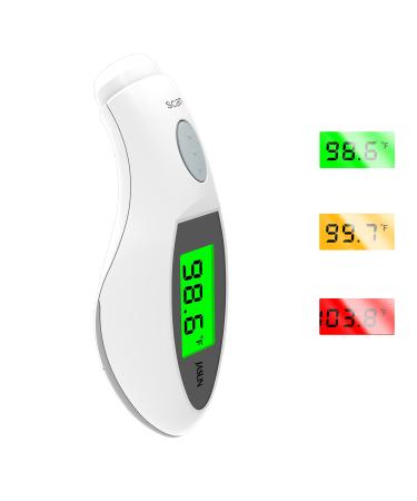 Jasun Baby Thermometer for Home Forehead Thermometer for Adults Kid Digital Infrared Thermometer for Fever Indicator with Instant Accurate Result Memory Function C/F Mini Gifts for Family Birthday