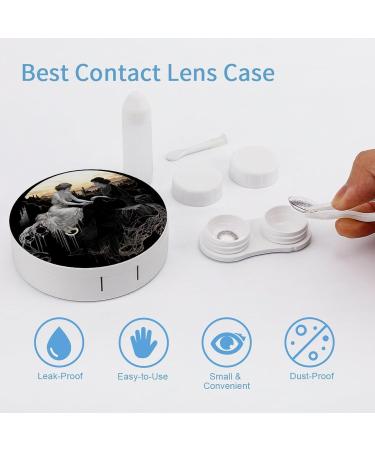 Portable Travel Contact Lens Case for Women - Stylish Storage Box | Cliff Design - Buy Online on GoSupps.com