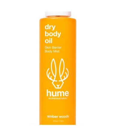 Hume Supernatural Dry Body Oil Spray - Ultra Hydrating Body Oil for Dry Skin  Light and Nourishing After Shower Body Oils for Women and Men  Dry Oil Body Spray for Long-Lasting Moisture  Amber Woods  1-Pack 1 Pack