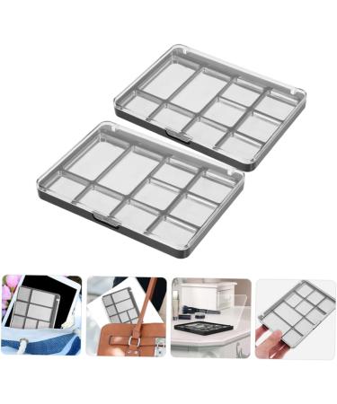 SOIMISS Palette M tallique pour Fard Paupi res Vide Magn tique 2 Pi ces 10 Compartiments avec Couvercle Transparent pour Maquillage Professionnel et Usage Quotidien - Buy Online on GoSupps.com