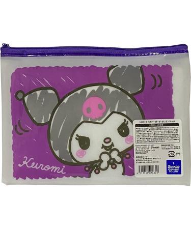 Sanrio Kuromi Cosmetic Flat Vinyl Zipper Case Bag - 19x14 cm - Cute Accessories for Every Occasion - Buy Online on GoSupps.com