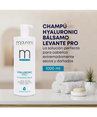  MAURENS Maurens Hyaluronic Pro Super Moisturising Cleansing Balm Shampoo with Hyaluronic Acid and Keratin Very Dry and Damaged Hair Salt and Sulfate Free 1000ml - Buy Online on GoSupps.com