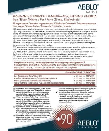 Prenatal & Pregnant Iron - 1 Tablet a Day - Very Gentle - Very Small - Bisglycinate - Take it with Breakfast - Buy Online on GoSupps.com