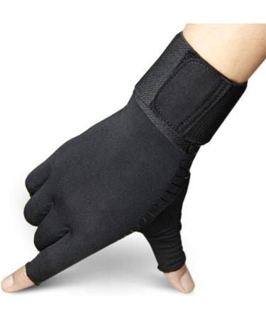 Buy Copper Arthritis Gloves for Pain Relief - Compression Fingerless Gloves for Men & Women - Breathable Non-Slip Design - Ideal for Carpal Tunnel & Swelling - Small/Medium - Buy Online on GoSupps.com