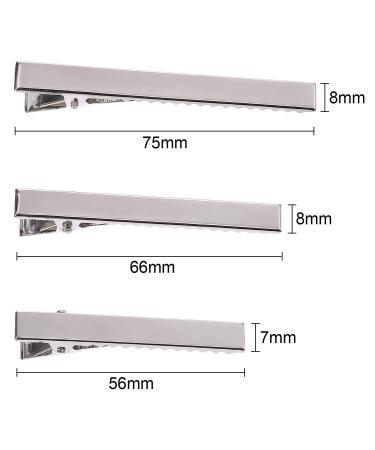 30 Pieces Metal Crocodile Hair Clips - Non-Slip Barrette DIY Accessories for Women & Girls - 56mm & 75mm Silver - Buy Online on GoSupps.com