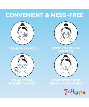 7th Heaven Under Eye Hydrogel Patches (60 Patches / 30 Pairs). Includes Spatula. Under Eye Masks for Puffy Eyes. Cooling Eye Masks to Revive Tired Eyes - Genuine 7th Heaven Eye Masks Skincare - Buy Online on GoSupps.com