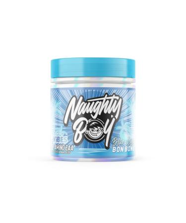 Naughty Boy Summer Vibes Essential Amino Acids with All 3 BCAA's and 9 EAA's in Total Clinically Dosed Amino Acid Drink Supplements for Men & Woman - 345g/30 Servings (Blue Razz Bon Bons)