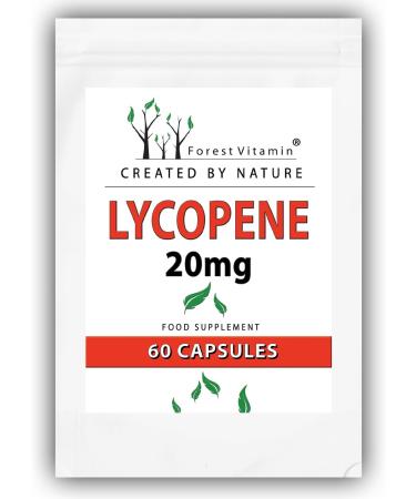 LYCOPIN - Forest Vitamin Lycopene 20mg - 60 Vegetarian Capsules | Antioxidant Supplement for Health & Beauty - 2-Month Supply - Buy Online on GoSupps.com