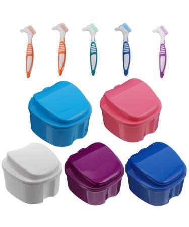 10 pieces of boxes box set for false toothbrushes case personal oral care storage container for dentistry boxes Storage box for prostheses pp travel holder braces box box