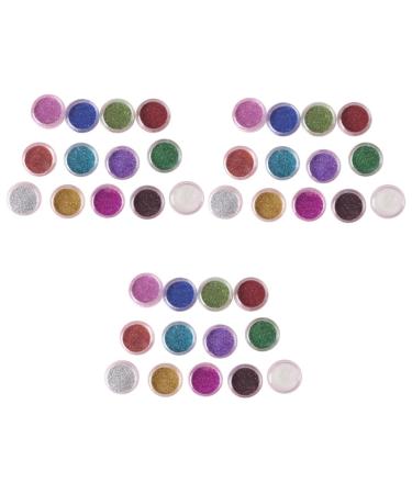 NOLITOY Glitter Eyeshadow Pigments - 36 Box Eye Shadow Powder Kit | Assorted Pearl Glitter Palette (3pcs) - International Shipping Available - Buy Online on GoSupps.com