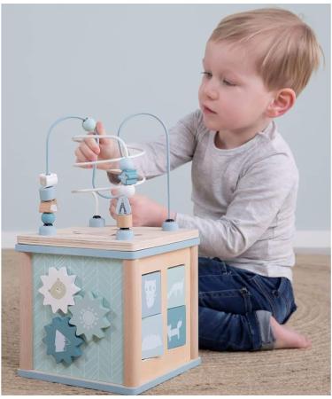 Little Dutch Activity Cube - Blue Motor Skills Loop Adventure for Kids | Shop Internationally - Buy Online on GoSupps.com