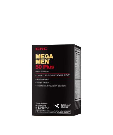GNC Mega Men 50 Plus Multivitamin - 60 Caplets