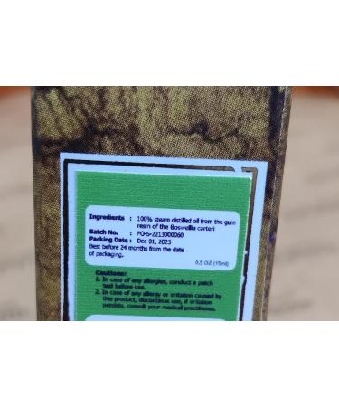 Buy Organic Salvia Frankincense Essential Oil 15ml - Pure & Undiluted | International Shipping Available - Buy Online on GoSupps.com