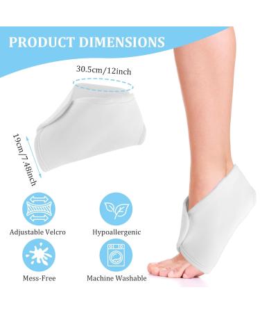 Buy Sibba 2Pcs Castor Oil Pack Wrap - Adjustable Ankle Support & Plantar Relief - Breathable & Reusable Compression Packs for Men & Women - Buy Online on GoSupps.com