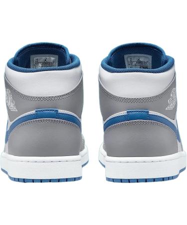 Nike Air Jordan 1 Mid Shoes - Cement Grey/White-True Blue - Size 10 - Buy Online on GoSupps.com