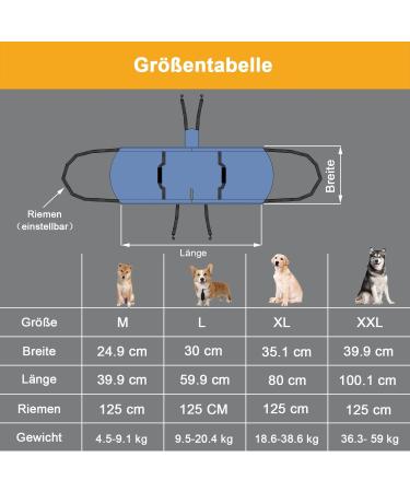 COODEO Dog Harness - Emergency Pet Backpack & Rehab Support for Joint Injuries in Older Dogs (M Blue) - Buy Online on GoSupps.com