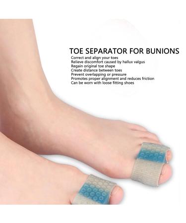 Saluaqui 4-Pack Toe Separator Corrector for Hallux Valgus - Prevent Overlap Reusable & Comfortable Solution for Overlapping Toes - Buy Online on GoSupps.com
