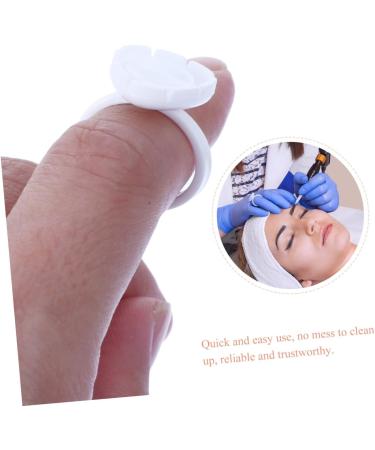 100 Coupelles pour Pigment Maquillage Anneaux Support Extensions de Cils R glables Blanc Professionnels pour Salons Beaut Usage Esth tique - Buy Online on GoSupps.com