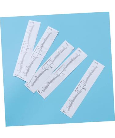 Housoutil 120pcs Disposable Eyebrow Ruler Makeup Stickers Tear-off Design Disposable Gauge Tool Mini Calipers - Buy Online on GoSupps.com