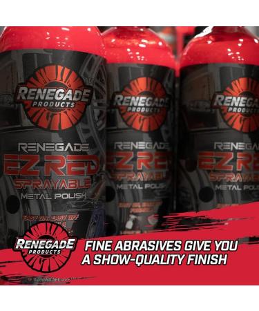 Renegade Products USA EZ Red Sprayable Metal Polish - 24oz Stainless Steel, Aluminum, Chrome Cleaner & Restorer - Buy Online on GoSupps.com