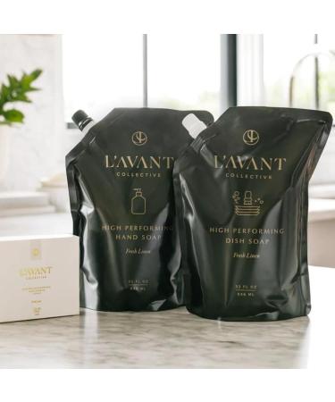 L'AVANT Collective High Performing Hand Soap Refill | Luxurious Ingredients for Soft & Smooth Hands | Fresh Linen Scent | 32 FL oz/946 mL Fresh Linen 32 Fl Oz Refill - Buy Online on GoSupps.com