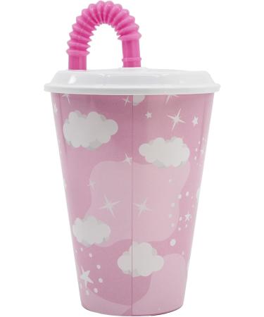 Shop 430 ml Rainbow Unicorn Reusable Cup for Kids - With Lid & Straw - Eco-Friendly & Fun! - Buy Online on GoSupps.com