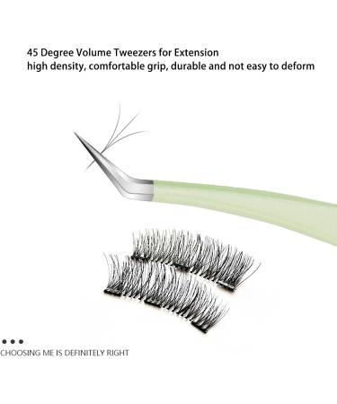 4-Part Stainless Steel Eyelash Extension Tweezers | Ergonomic Design | Dolphin 45 & 75 Curved | Ideal for Jewelry & Nail Art - Buy Online on GoSupps.com
