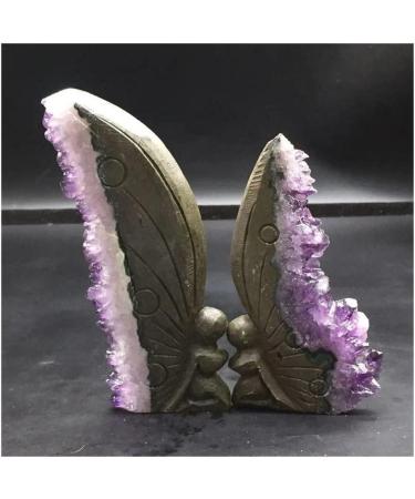 Amethyst Stone Natural Uruguay Amethyst ClusterButterfly Fairy Specimen 1Pc ningxiao - Buy Online on GoSupps.com