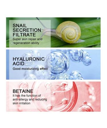Snail Mucin Moisturizing Cream - 92% Snail Collagen Anti-Wrinkle Serum for Hydration & Firming | Daily Facial Repair Gel for Dry & Sensitive Skin - 3.52 fl oz - Buy Online on GoSupps.com
