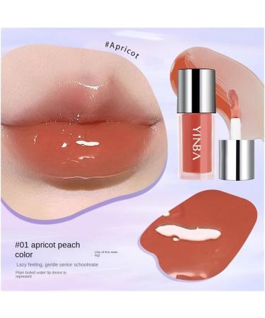 Tinted Lip Balm Essence Lip Polish Lip Gloss Moisturizes Pouty Lips and Modifies Lip Lines(#01apricotpeachcolor) - Buy Online on GoSupps.com