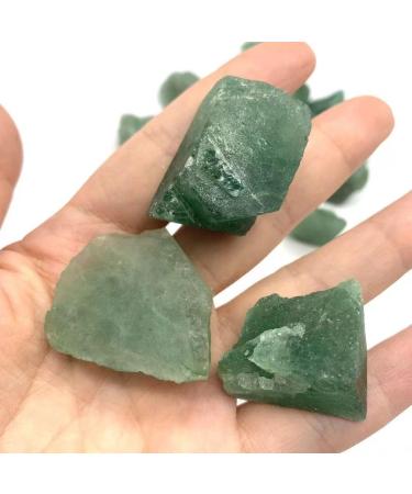 Natural Crystal Rough Natural Crystals and Stones 200g Rough Natural Raw Gemstone Green Strawberry Quartz Crystal Material Stone for Decoration QINTINYIN - Buy Online on GoSupps.com