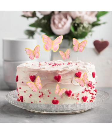 70 PCS Butterfly Cupcake Toppers Assembled 60 PCS Butterfly Cupcake Topper & 10PCS Gold Ball Cupcake Topper for Baby Shower Kids Birthday Wedding Party Anniversary - Buy Online on GoSupps.com